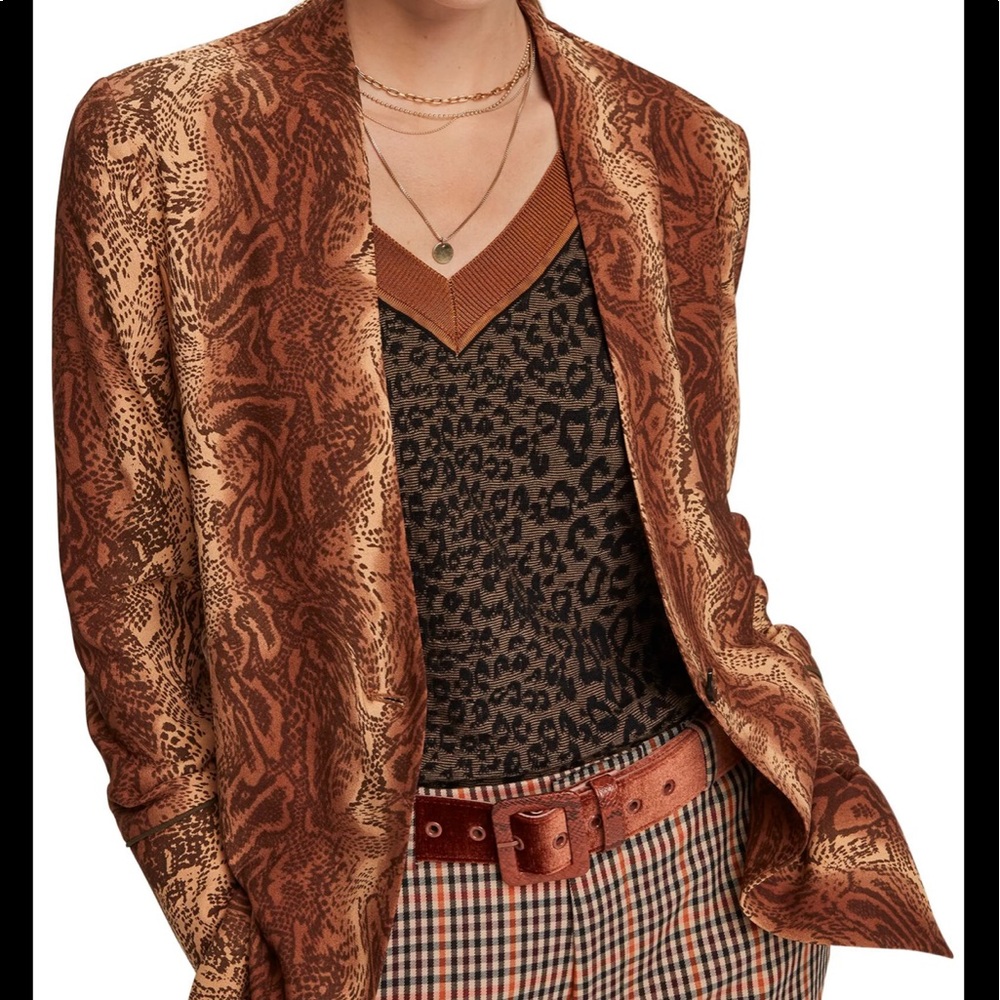 Drapey pyjama blazer